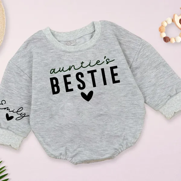 Personalized Auntie and Auntie's Bestie Sweatshirt, Best Gifts